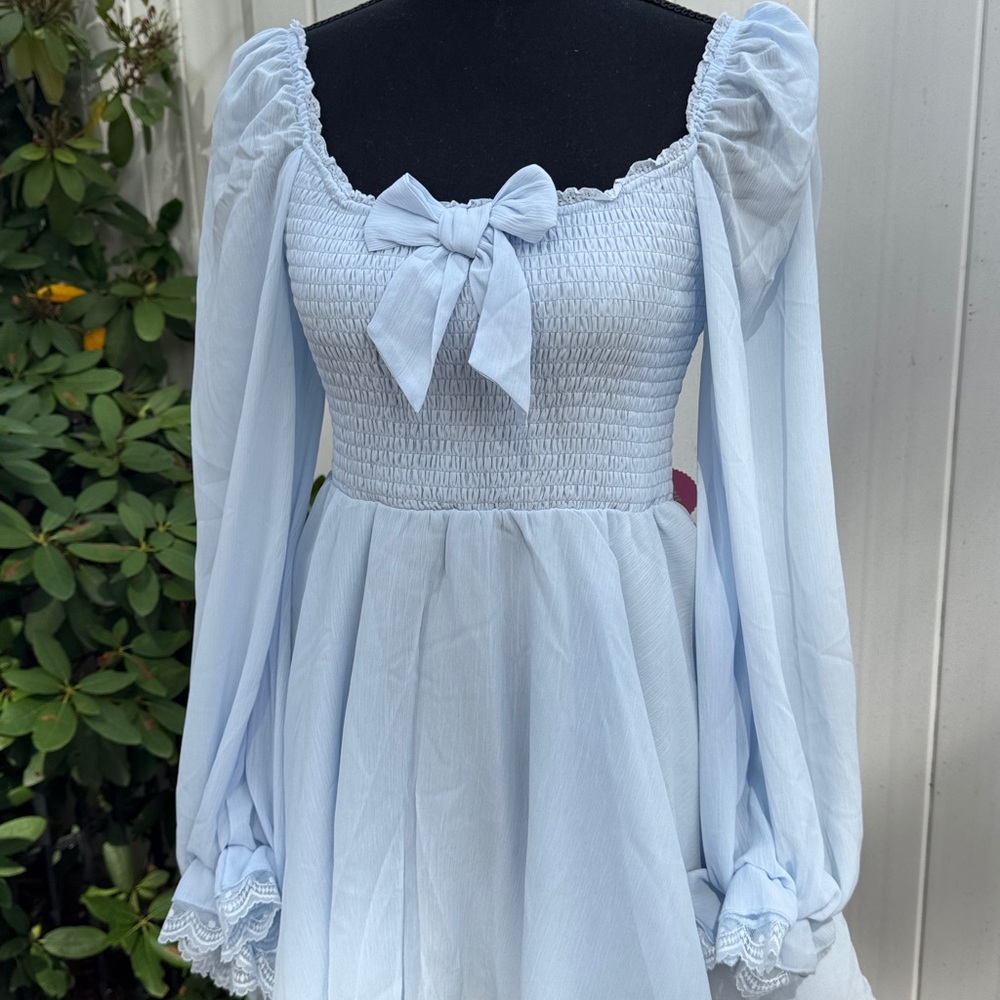 Sugar thrillz baby blue dress nwt small - Picture 2 of 11